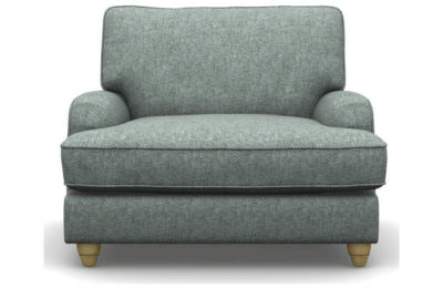 Heart of House Adeline Tweed Fabric Chair - Duck Egg